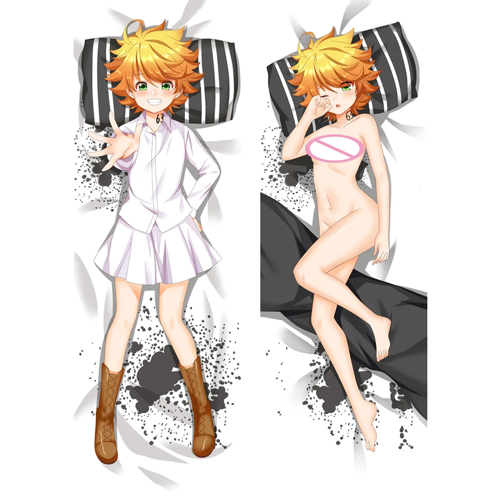 

The Promised Neverland Emma Dakimakura Cute and Lovely Pillowcase Body Pillowcase 2 Way Cosplay 2 Side Printing Anime Cover