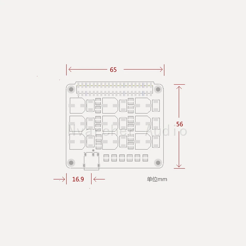 Nvarcher Raspberry Pi DAC Audio Decoder Power Filter Purification Moudle For Digital Broadcasting