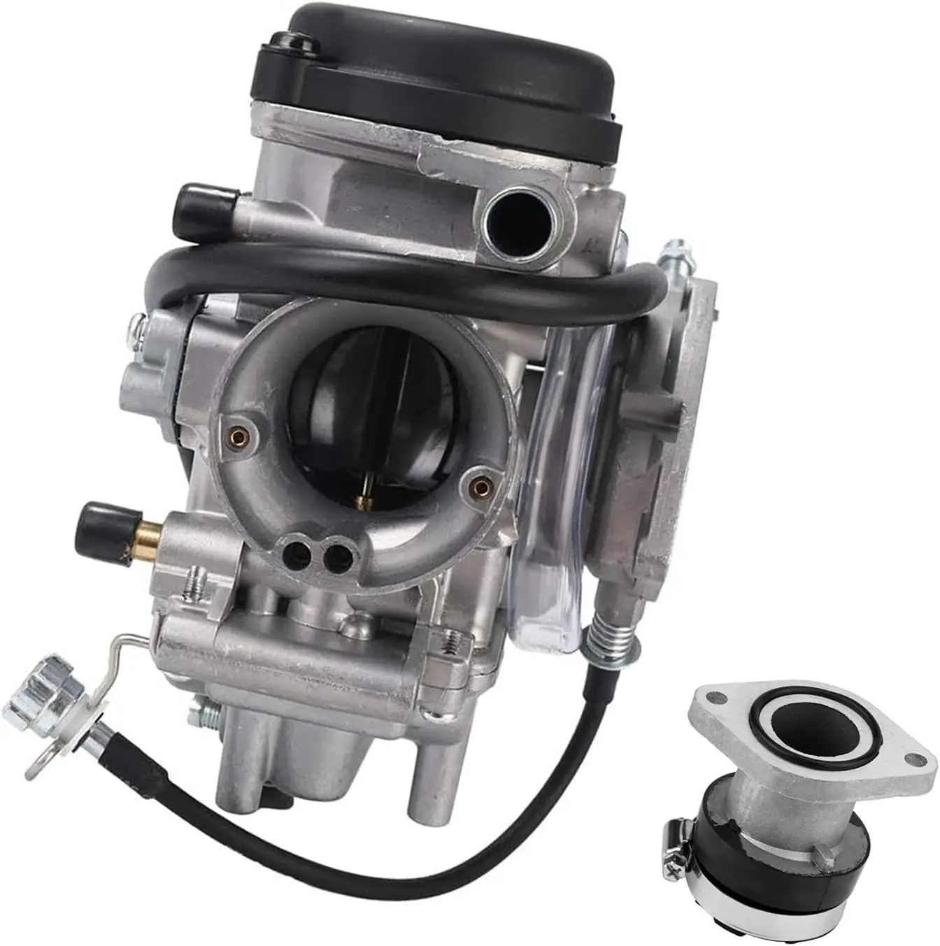 For Carburetor Carb for Yamaha Bruin 250 2005-2006, Big Bear 250 YFM250B 2007-2009 ATV (with Intake Manifold Boot)