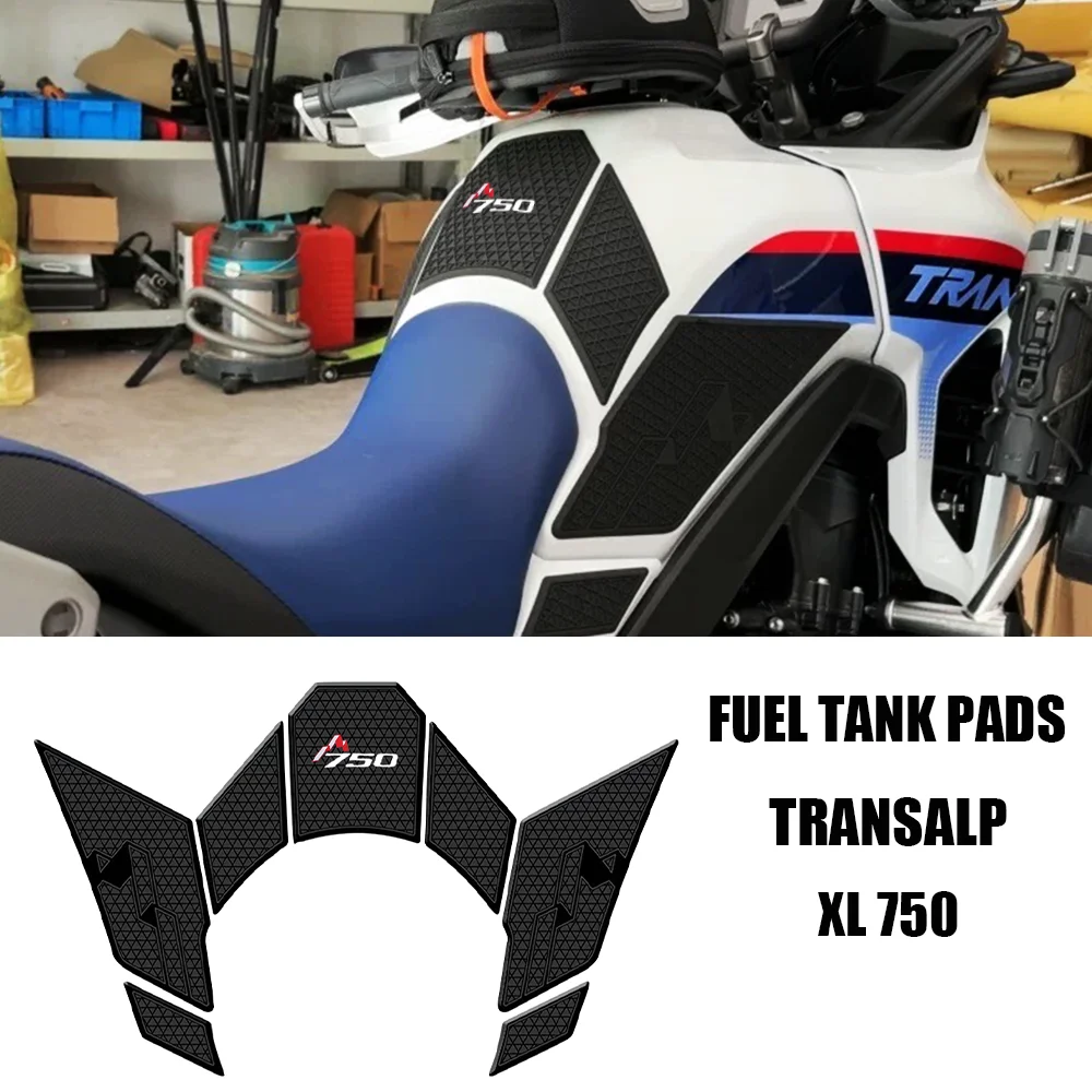 

XL750 Accessories Motorcycle Rubber Fuel Tank Pads for HONDA Transalp XL750 XL 750 Knee Grip Decals Transalp750 Anti-slip Sticke