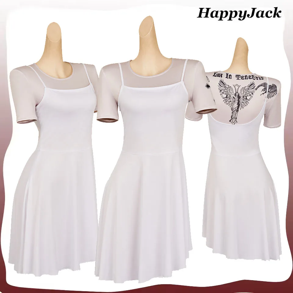 

Костюм Rooney для косплея, фантазия, фильм, ролевая игра, женское белое платье, рубашка, наряды, карнавальное платье на Хэллоуин, праздничная одежда, костюм