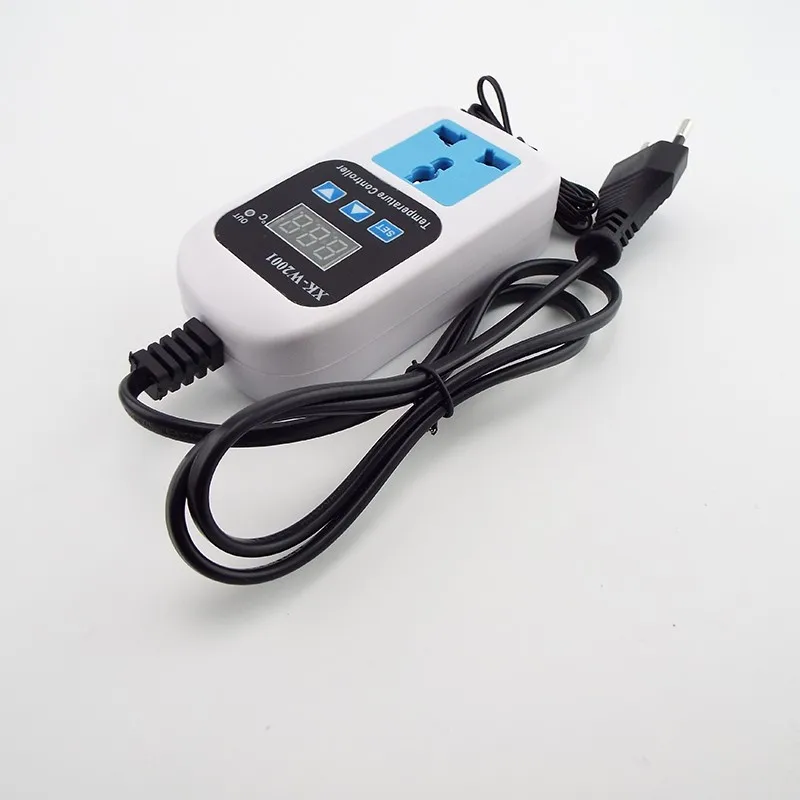 VKS-W2001 Electronic Temperature Control Socket Thermostat Fully Automatic Switch Adjustable Digital Display EU US Plug B1