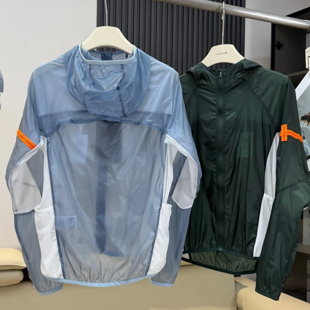Outdoor Breathable Mesh UPF 50+ Sun Protection Jacket Men Women Summer Ultra Light Thin Quick Dry Cooling Hoodie Cycling Shirt