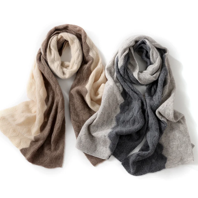 KOIJINSKY New Cashmere 180*40 Women in spring, autumn and winter, soft warm needle knitted scarf