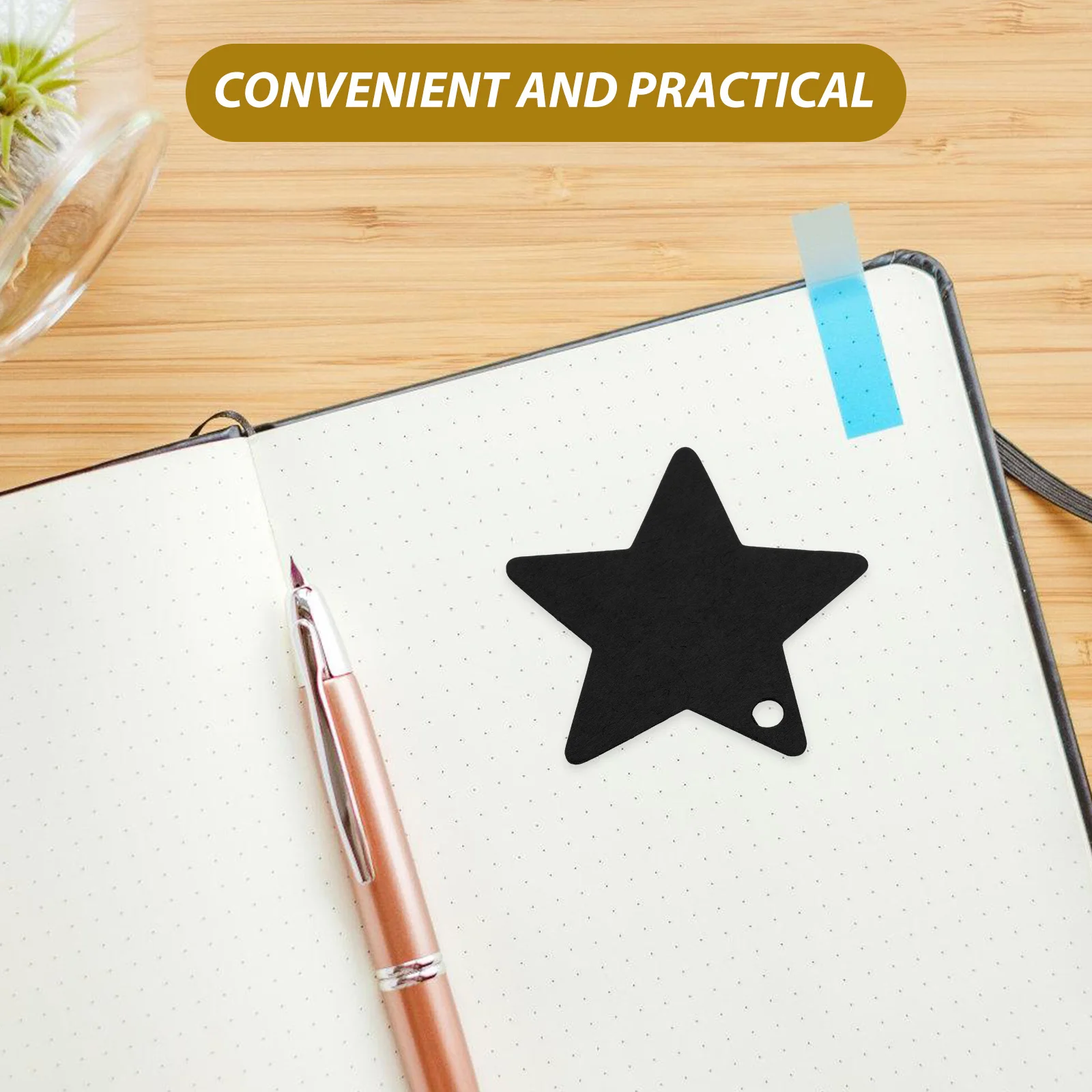 100 قطعة علامات النجوم كرافت ورقة فارغة على شكل نجمة العلامات للكتابة الحاضر تسميات عطلة حفل زفاف لصالح عيد الميلاد قلادة ورقة #4