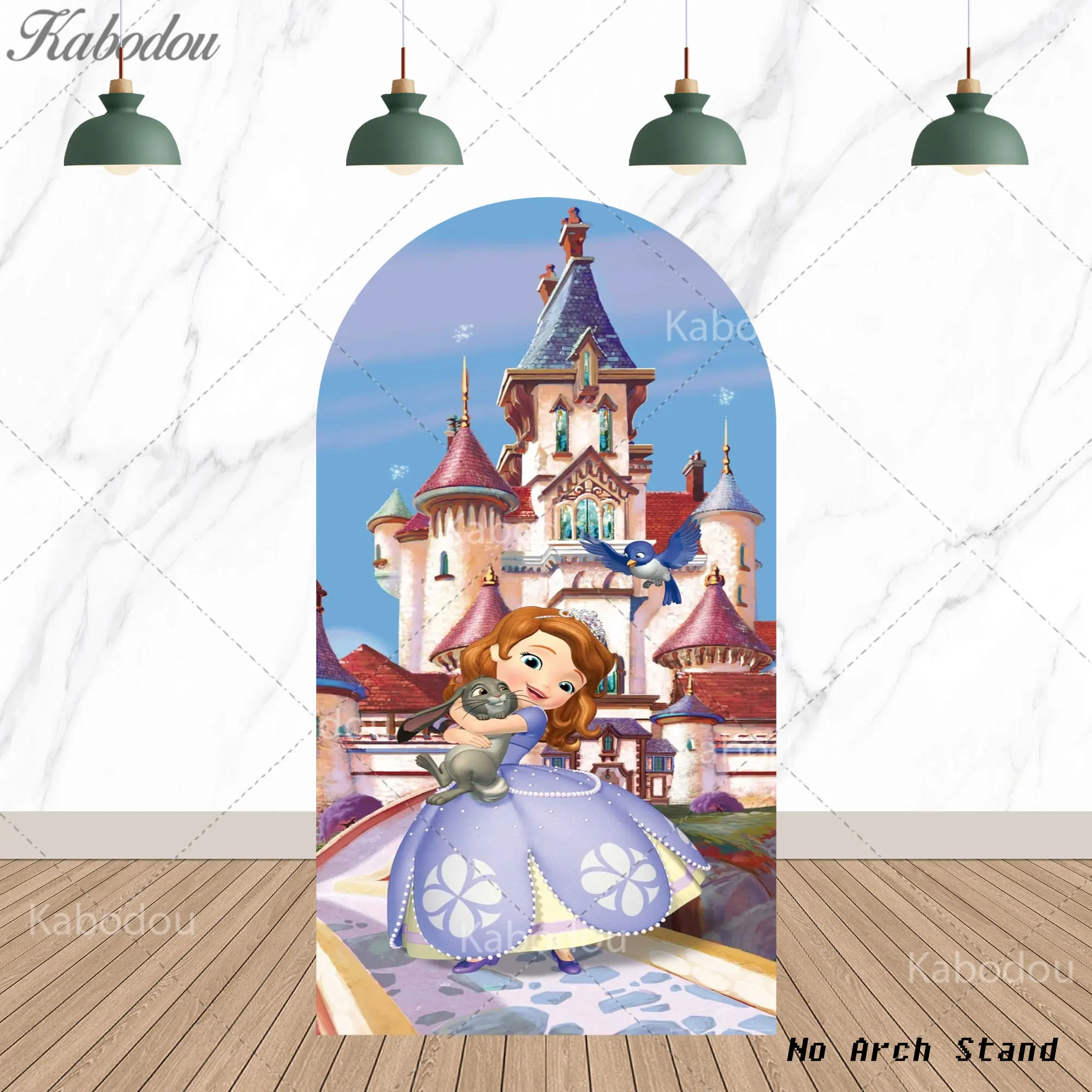The Sofia First Backdrop Arch Cover Girls Birthday Party Banner Decoration Baby Shower Child Photography Background Studio Props