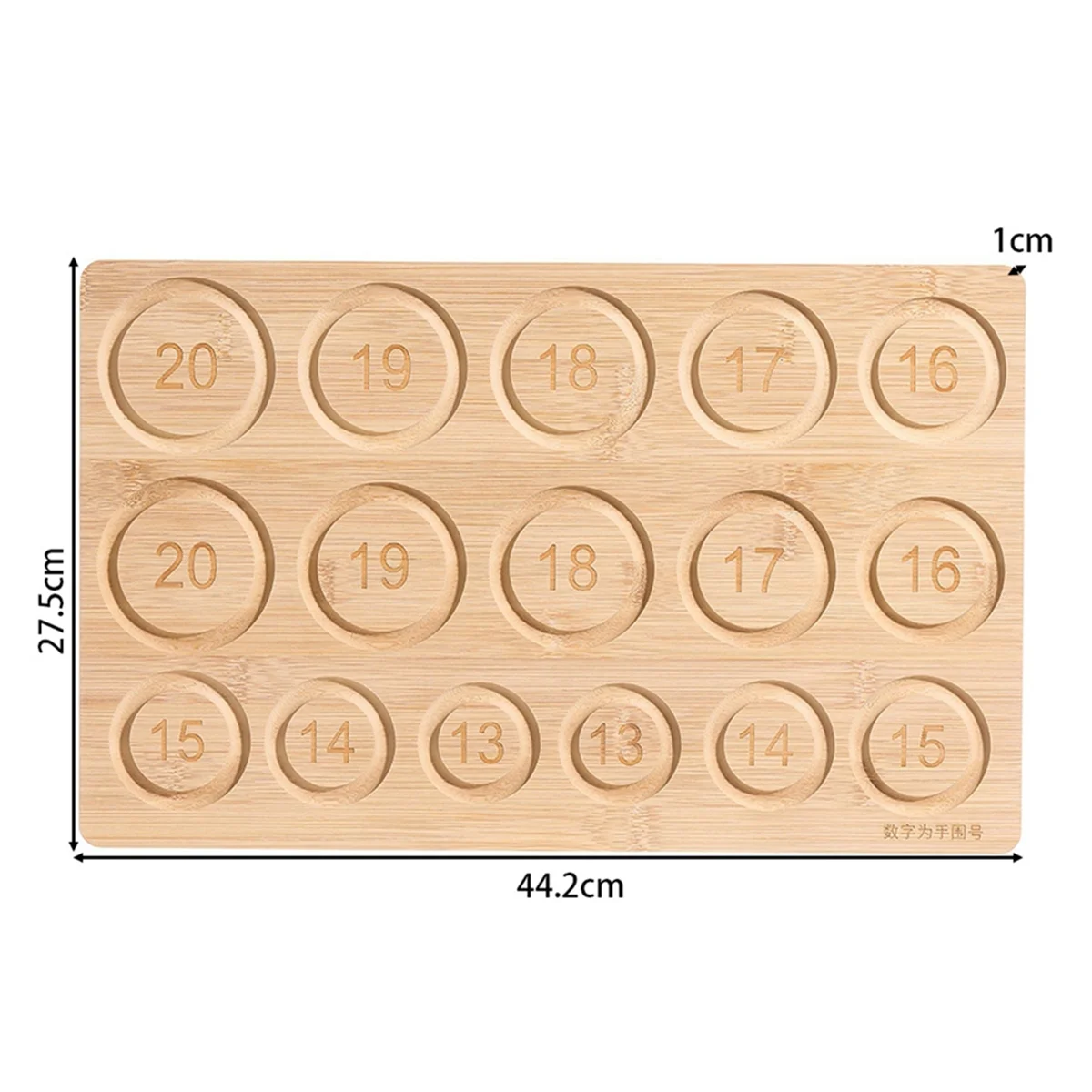 N18R DIY Bead Tool Jewelry Design Tray Solid Wood Jewelry Display Tray Storage Bead Tray Bamboo and Wood B