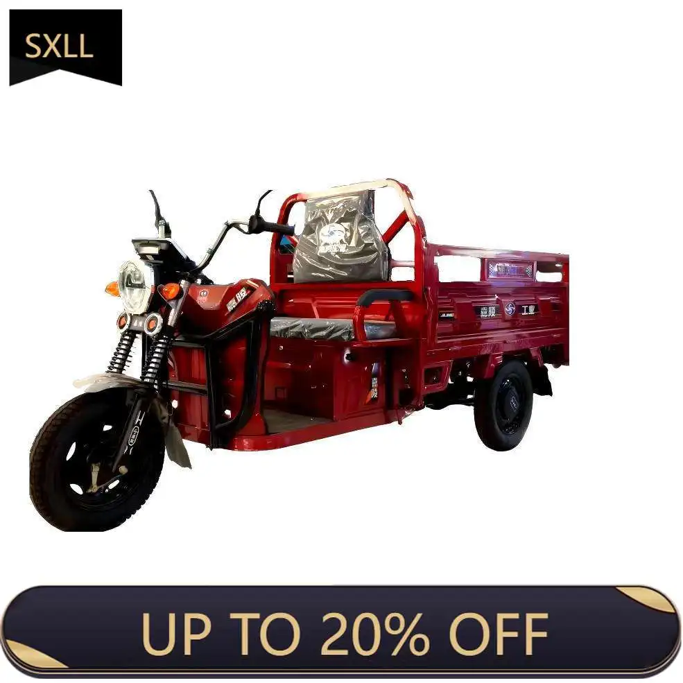 

SXLL CCC certified 800W electric freight tricycle with hydraulic shock absorption open electric tricycle for agricultural trade