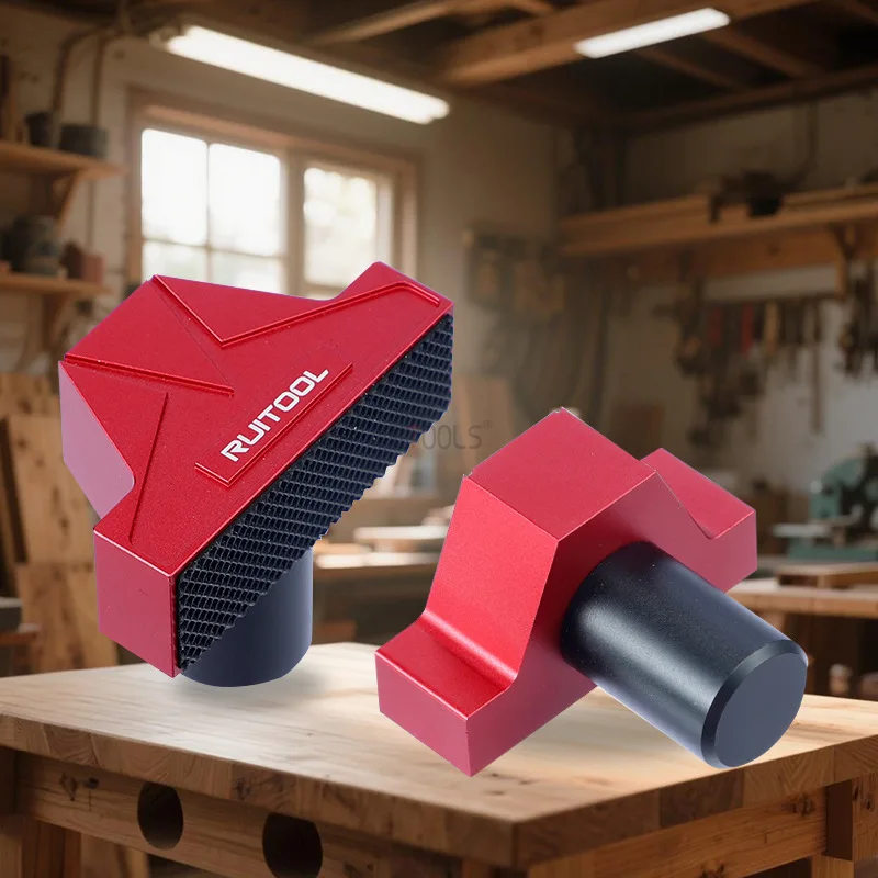 

19/20 мм настольный зажим из алюминиевого сплава, шиповые блоки, нескользящая стопор для стола, деревообрабатывающий настольный шип, мебельные аксессуары для инструментов