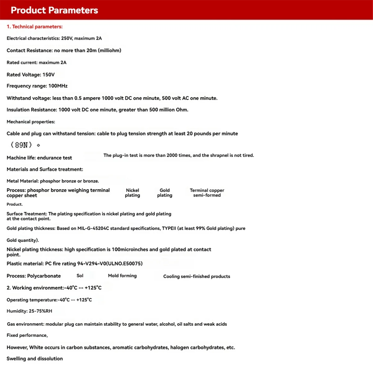 Durable RJ45 hembra a conector de 8 pines con terminal de tornillo