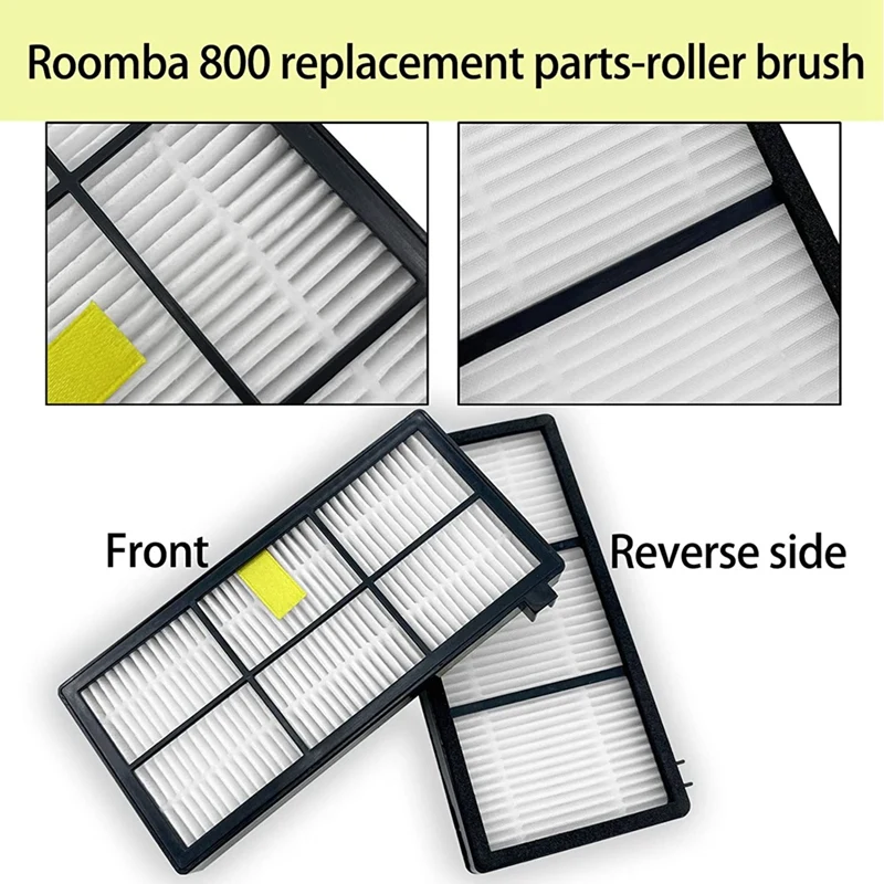 ชุดอะไหล่อะไหล่อุปกรณ์เสริมสำหรับ iRobot Roomba 800 900ชุดเครื่องดูดฝุ่นแผ่นกรอง HEPA แปรงด้านข้างหลัก