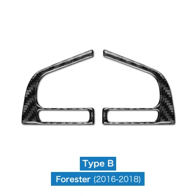 

Carbon Fiber Steering Wheel Button Cover Chin Trim For Subaru Forester 2016-2018 Real Sticker Interior Accessories Decoration