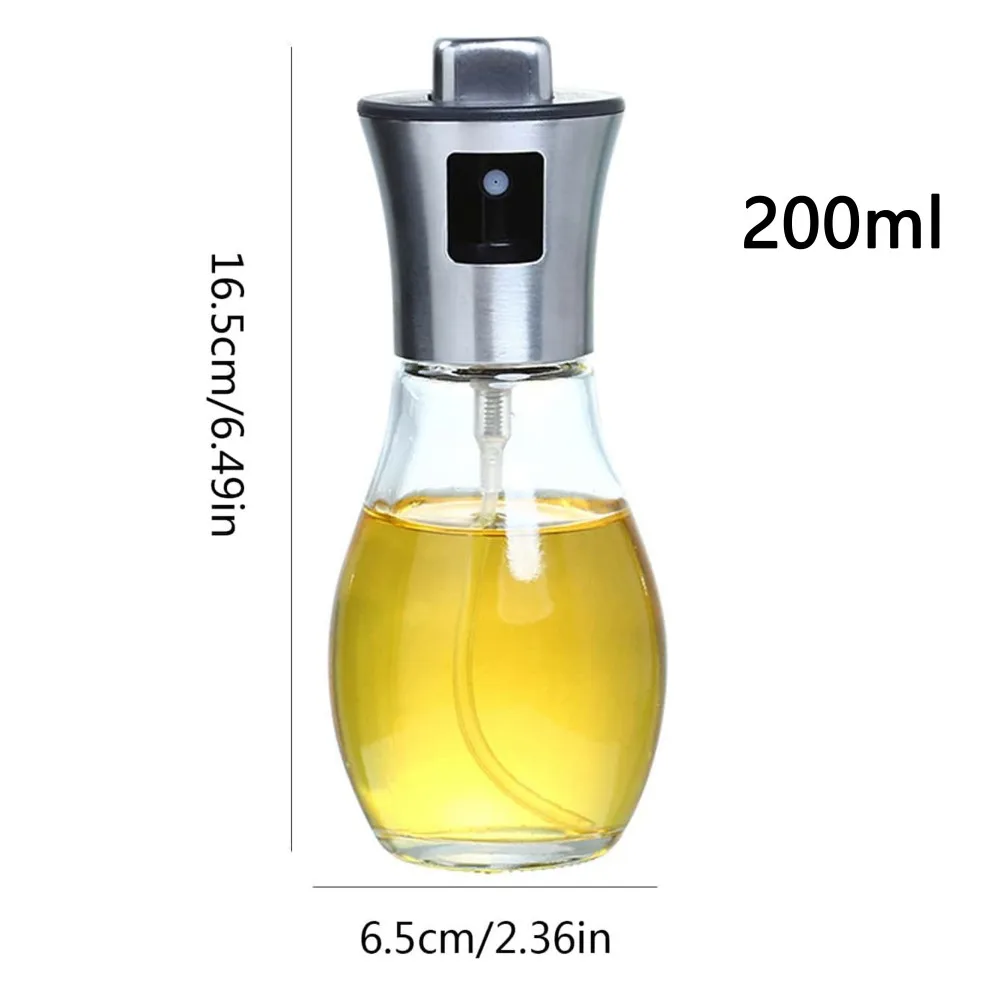 200ML Olive Oil Sprayer Bottle Kitchen high-pressure Sprayer Bottle Leak-proof BBQ Air Fryer Sprayer Oil Camping Cookware Tool