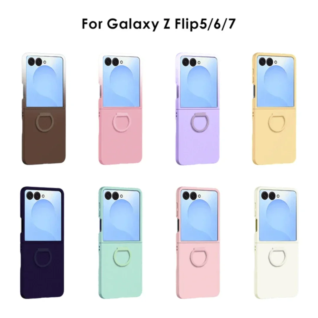 Hartschalen-Handyhülle mit Farbverlauf und Ring für Samsung Galaxy Z Flip 8 7 FE 6 5 Flip7, Schutzhülle mit großem Sichtfenster – Detail 19