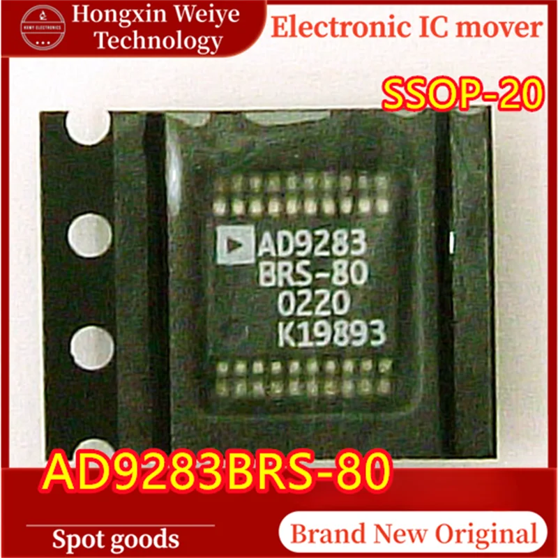 (1/5Pieces) AD9283BRS-80 AD9283 SSOP-20 Analog-to-Digital Converter ADC IC Original New Fast Shipping