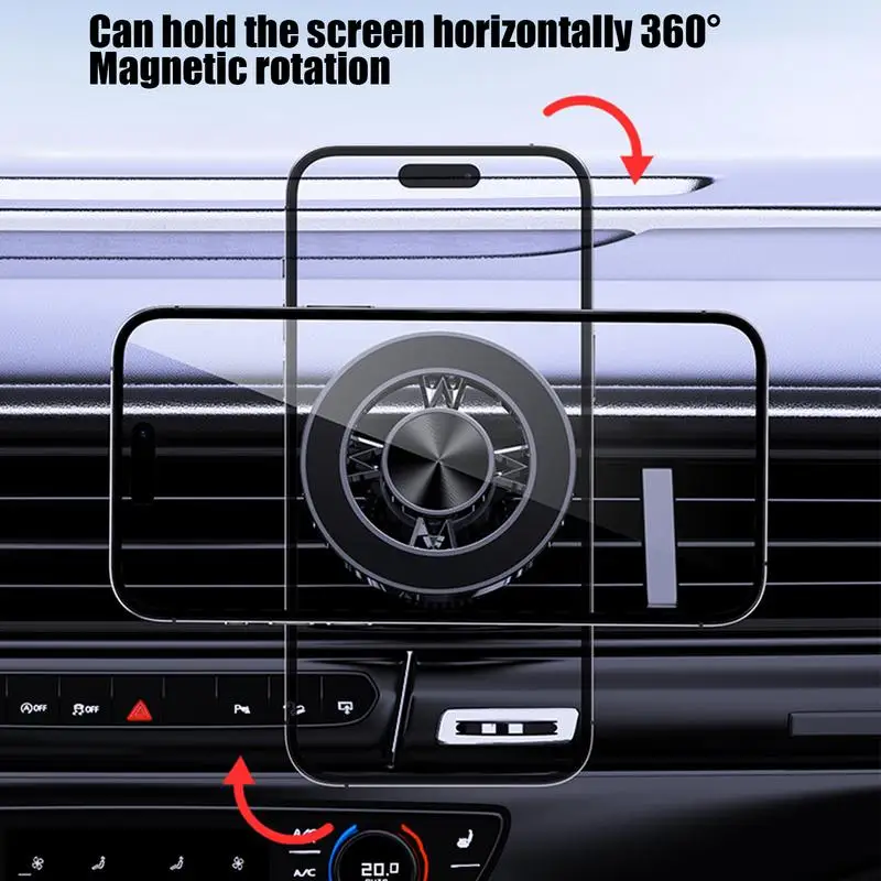 Dashboard Magnetic Phone Holder Phone Holder Dashboard Magnetic Phone Mount 360 Degree Rotatable Car Accessories Non-Slip Car