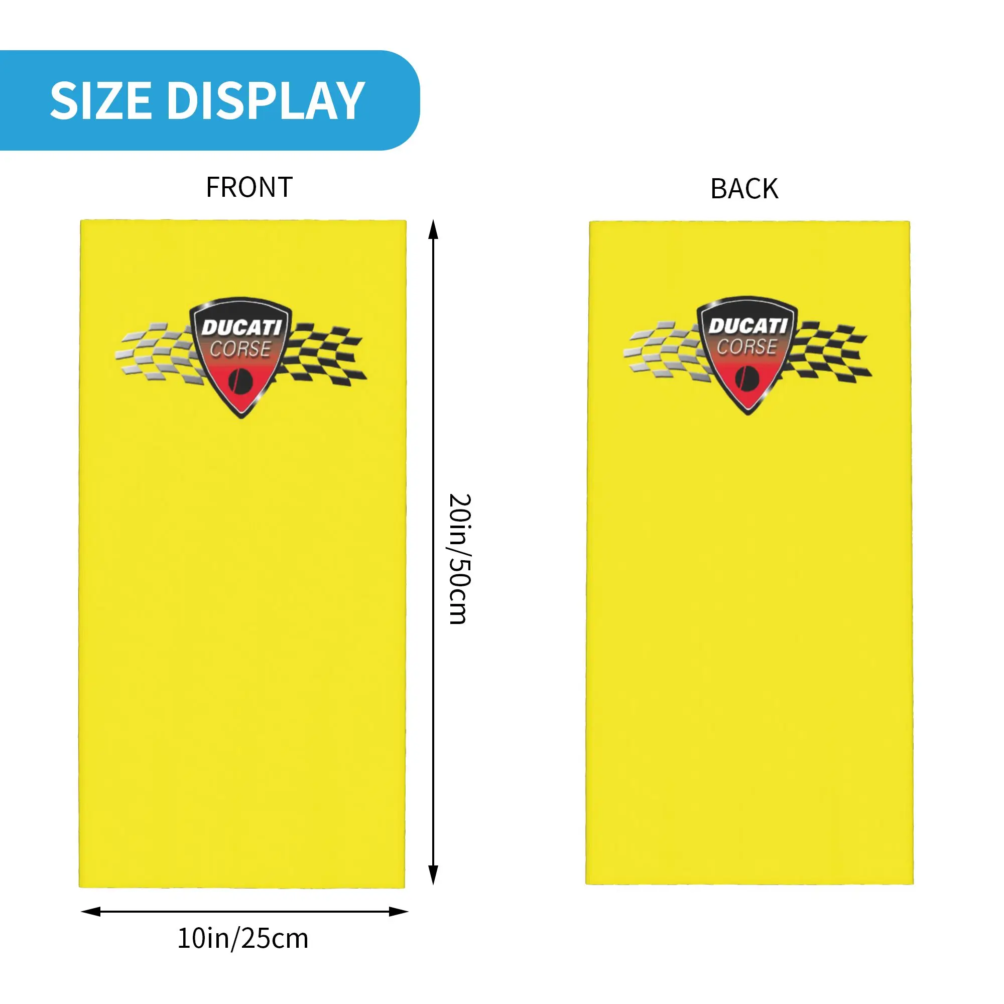 Custom Motorcycle Racing Winter Headband Neck Warmer Men Women Hiking Running Tube Scarf Ducatis Face Bandana Gaiter