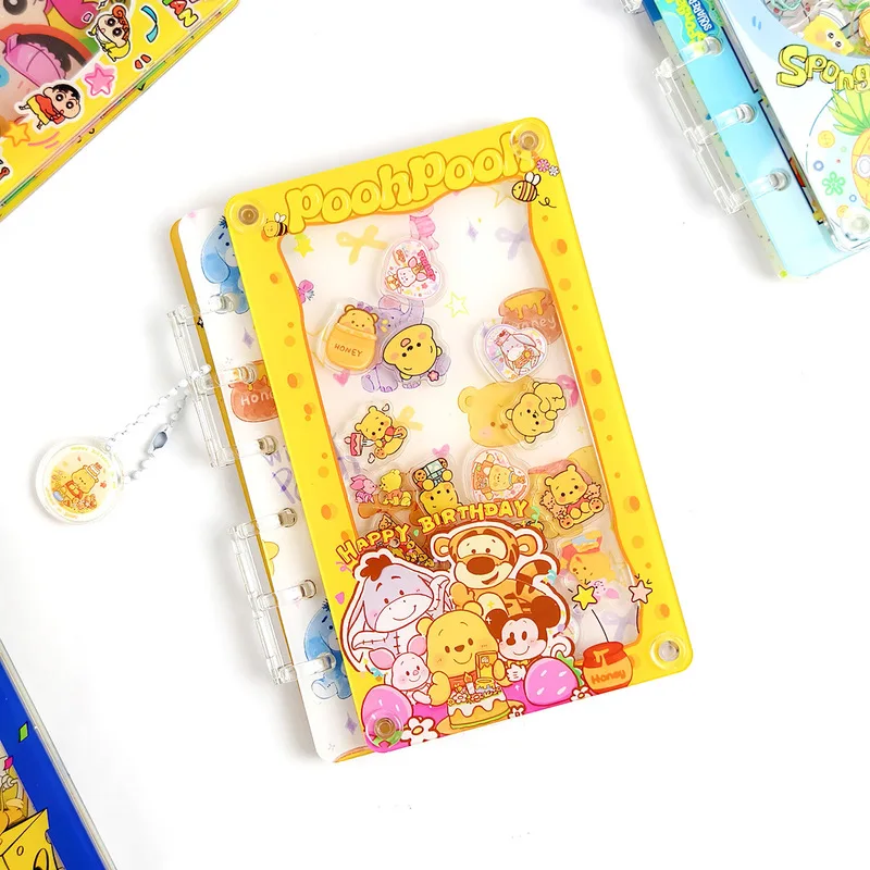 Buku Catatan Akrilik Crayon Shin-Chan Shake Dengan Notepad Kartun DIY yang Dapat Dilepas - Hadiah Kejutan Unik Untuk Teman Dan Hadiah Pelajar