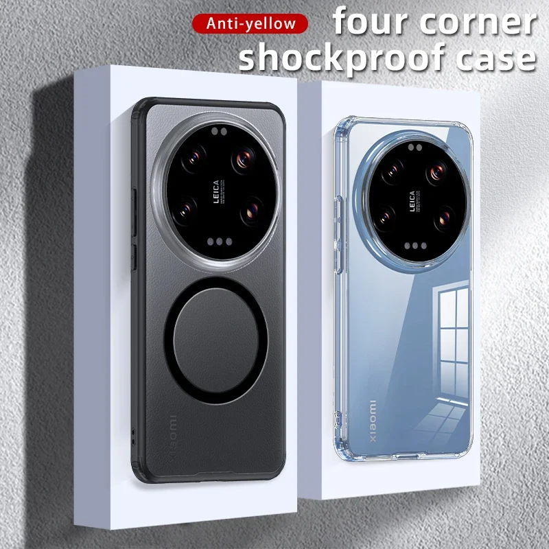 

Matte Clear For Xiaomi 15 Ultra 15Ultra Magsafe Case Luxury Silicone Magnetic Wireless Charging Shockproof Protection Back Cover