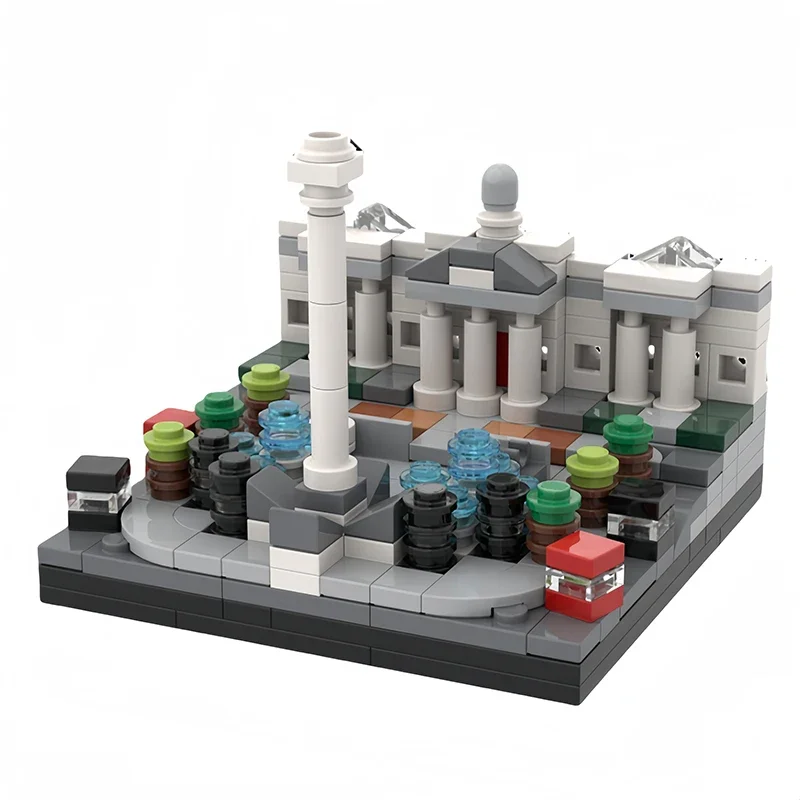 Street View Model MOC Building Brick para niños, Mini arquitectura de fama mundial, tecnología Modular, regalo, ensamblaje de vacaciones, traje de juguete