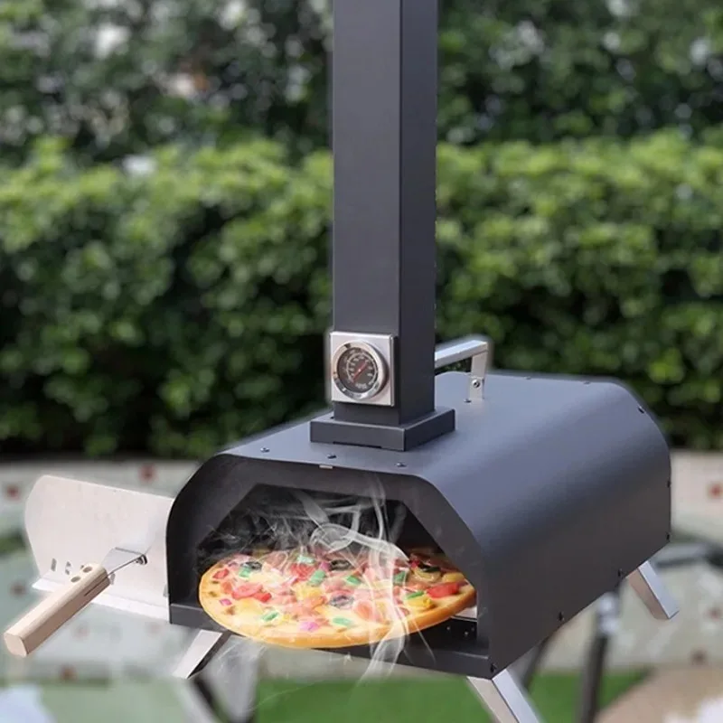 

Outdoor Picnic Pizza Oven Visible Temperature Convenient Professional Camping Stove Family Portable Useful Camp Cooking Supplies