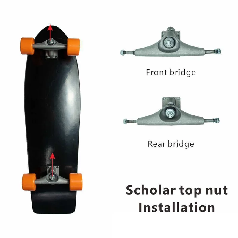 

NALFI-6.25Inch Land Surfboard Steering Trcuck PU Skateboard Bridge Road Punch Board CX4 Support Bridge Surfskate Truck