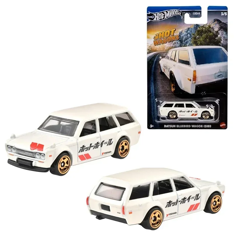 Genuine Hot Wheels Car Hot Wagon Novel Juguetes 1/64 Diecast Toys for Boys Datsun Wagon Volvo Estate Metal Model Birthday Gift