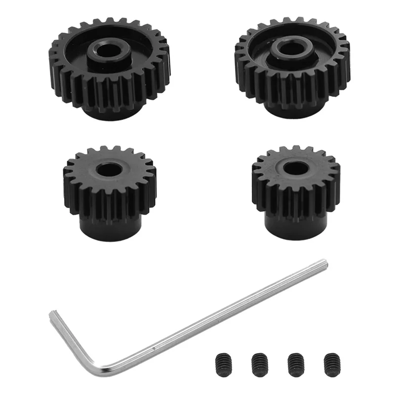 ABMF-Pinion Gear Moter Gear 18T 19T 23T 24T Zubehör für Tamiya TT01 TT02 TB02 TA05