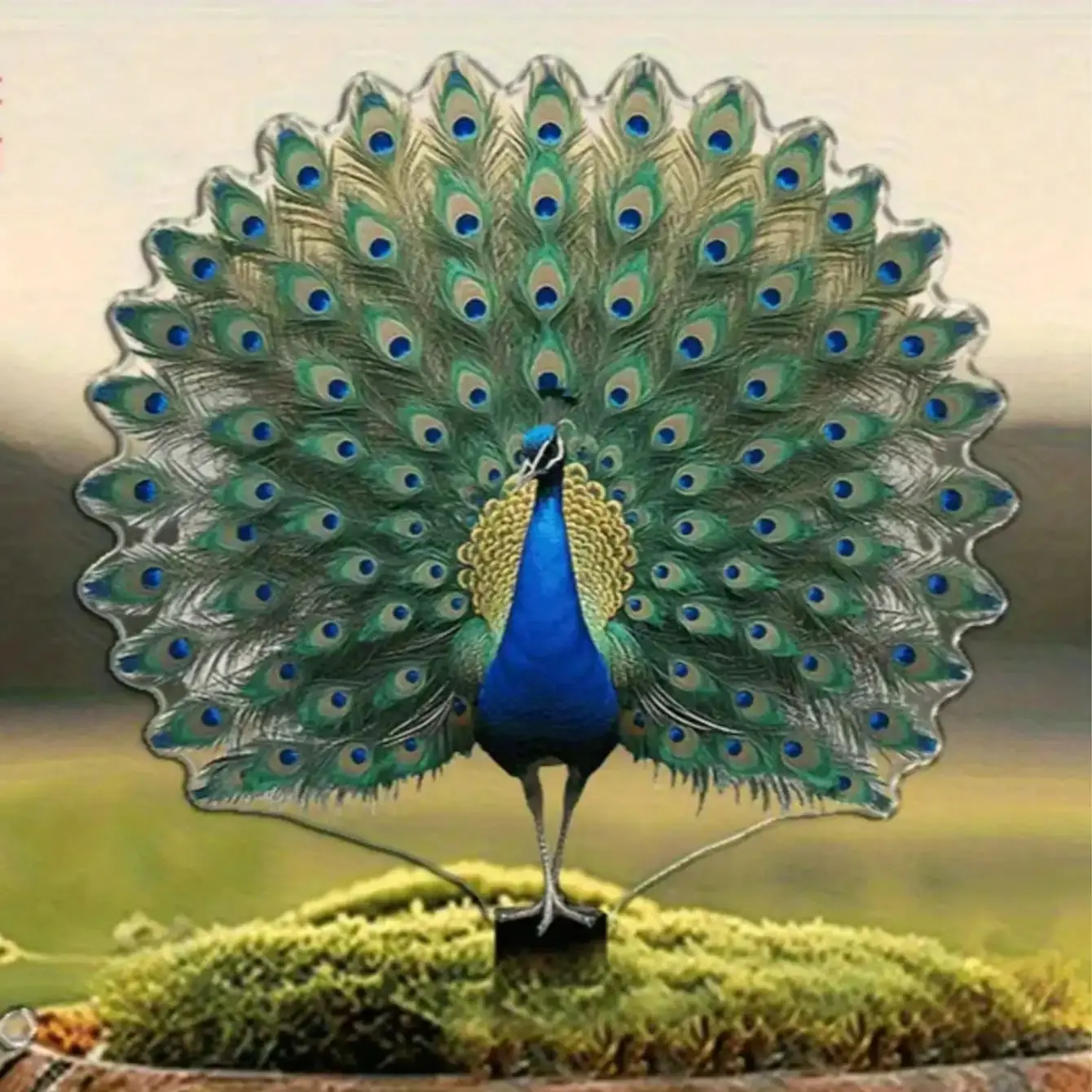 1PCS Peacock Garden Decoration Sculpture Courtyard Decoration Festival Decora Flower Pot Decoration Filler Outdoor Party Decora