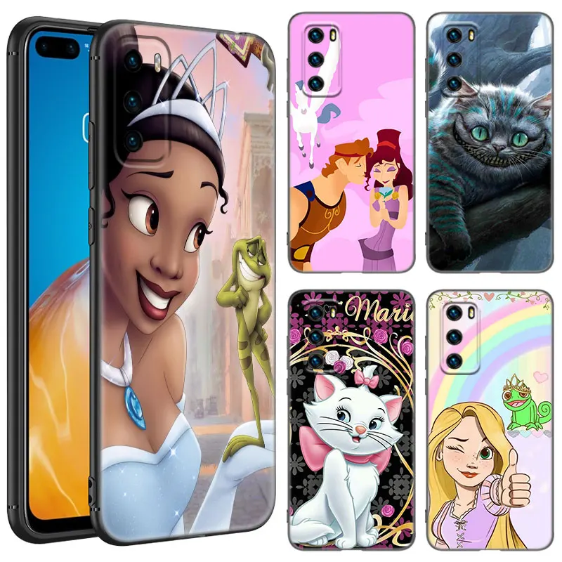 Snow W-White A-Alice Black Phone Case For Huawei P10 P20 P30 P40 Lite P50 P60 Art P50E P Smart Z 2018 2020 2021 Pro 2019