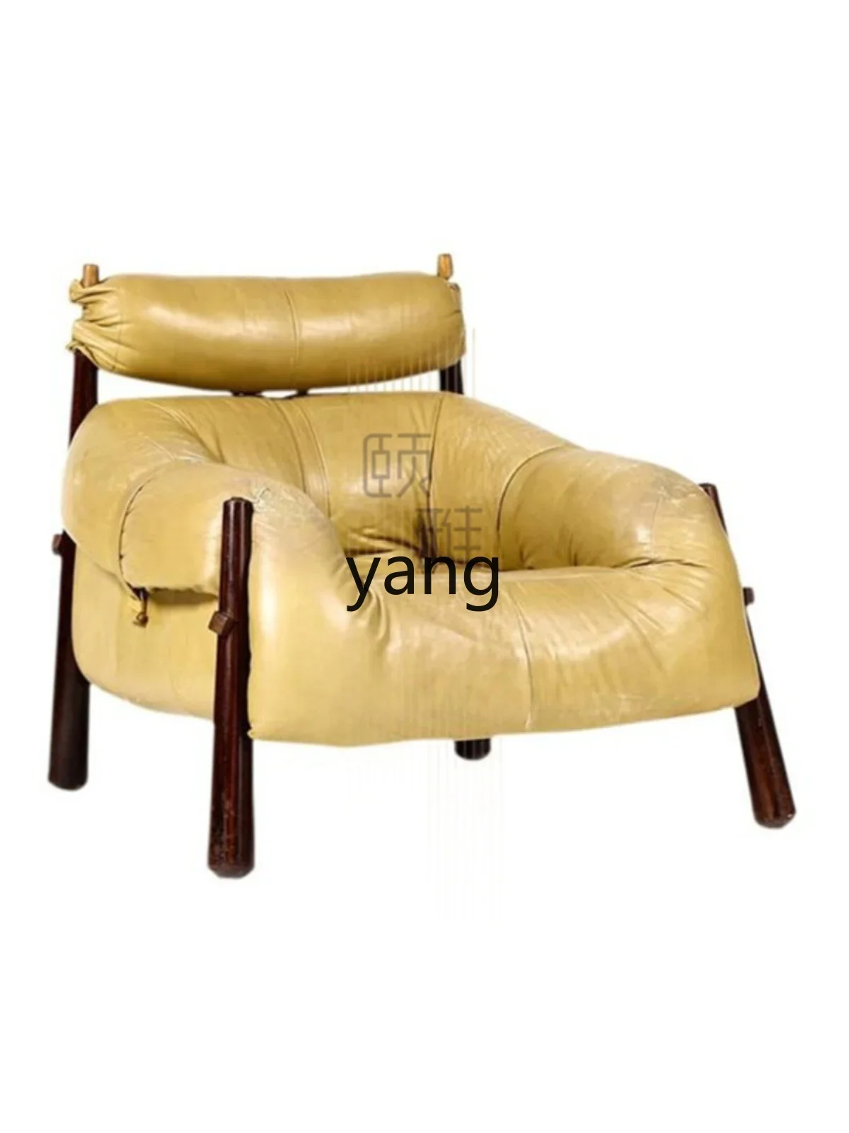 LTT Wingback Chair French Style Mid-Ancient Single-Seat Sofa Chair Living Room Bedroom