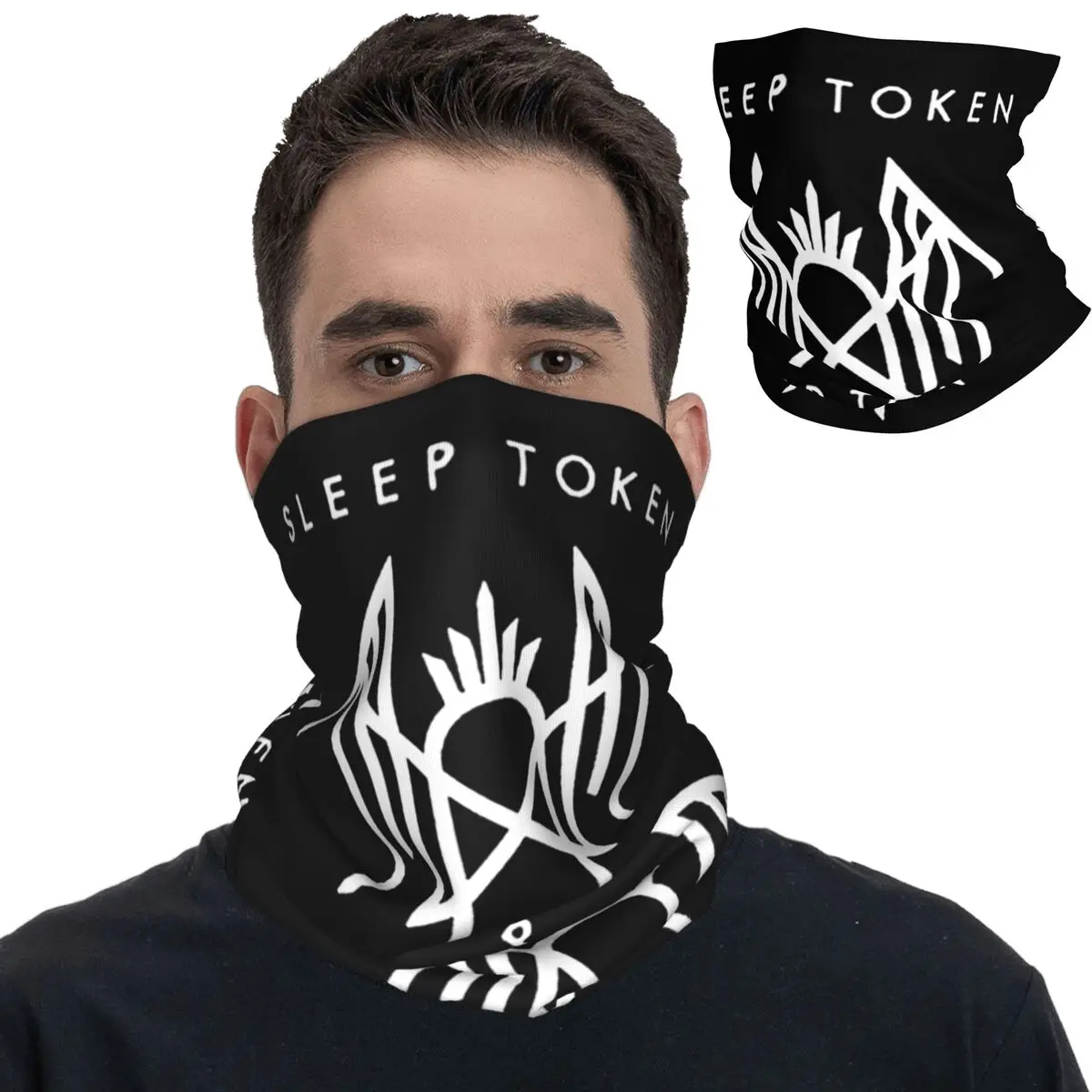 To Ken Band Logo Bandana Neck Gaiter Printed Wrap Scarf Multi-use Balaclava Cycling Unisex Adult All Season