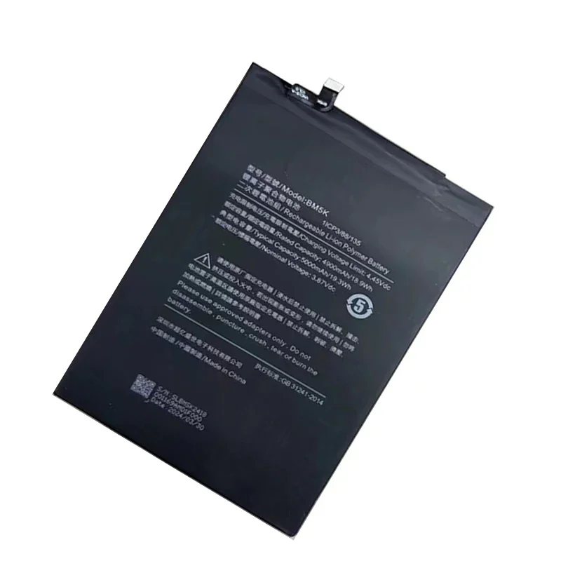 100% Orginal BM5K 5000mAh Battery For Xiaomi Pad 5 Pro 12.4, 22081281AC, 3.87V Batteries+Tools