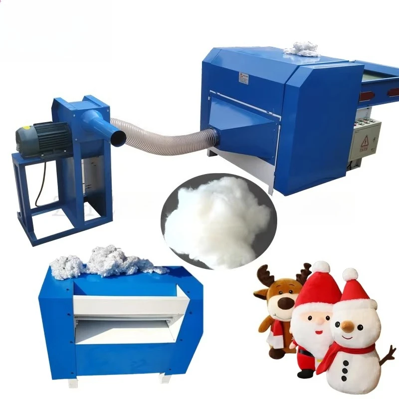 

Sofa Cushion Pillow Filling Machine Fiber Opening Filling Machine Polyester Wool Bundling Cotton Opener Recycling Machine Price