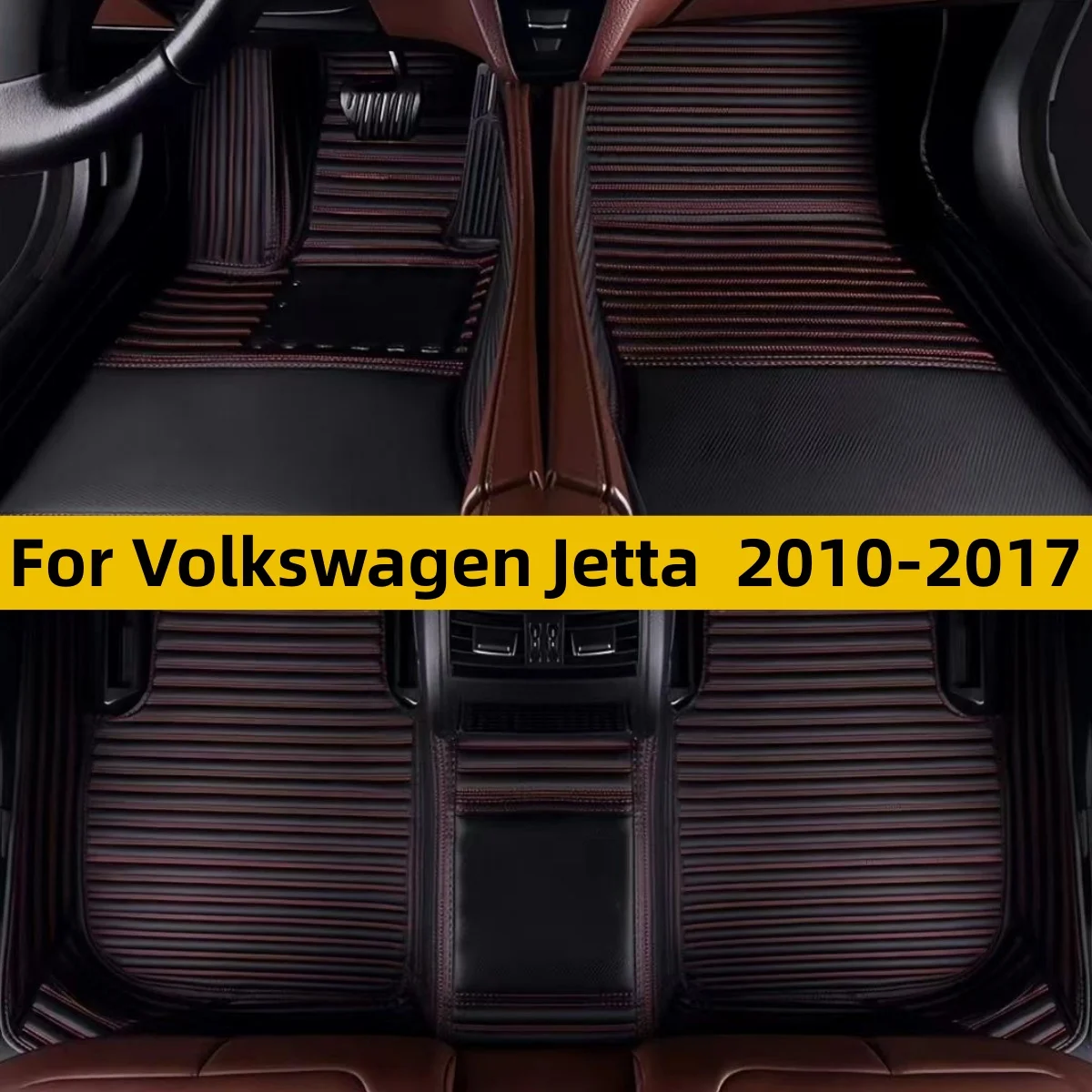 Custom Car Floor Mats Fit For Volkswagen Jetta 2010 2011  2014 2015 2016 2017 Waterproof Tapetes Para Carro Car Floor Mats