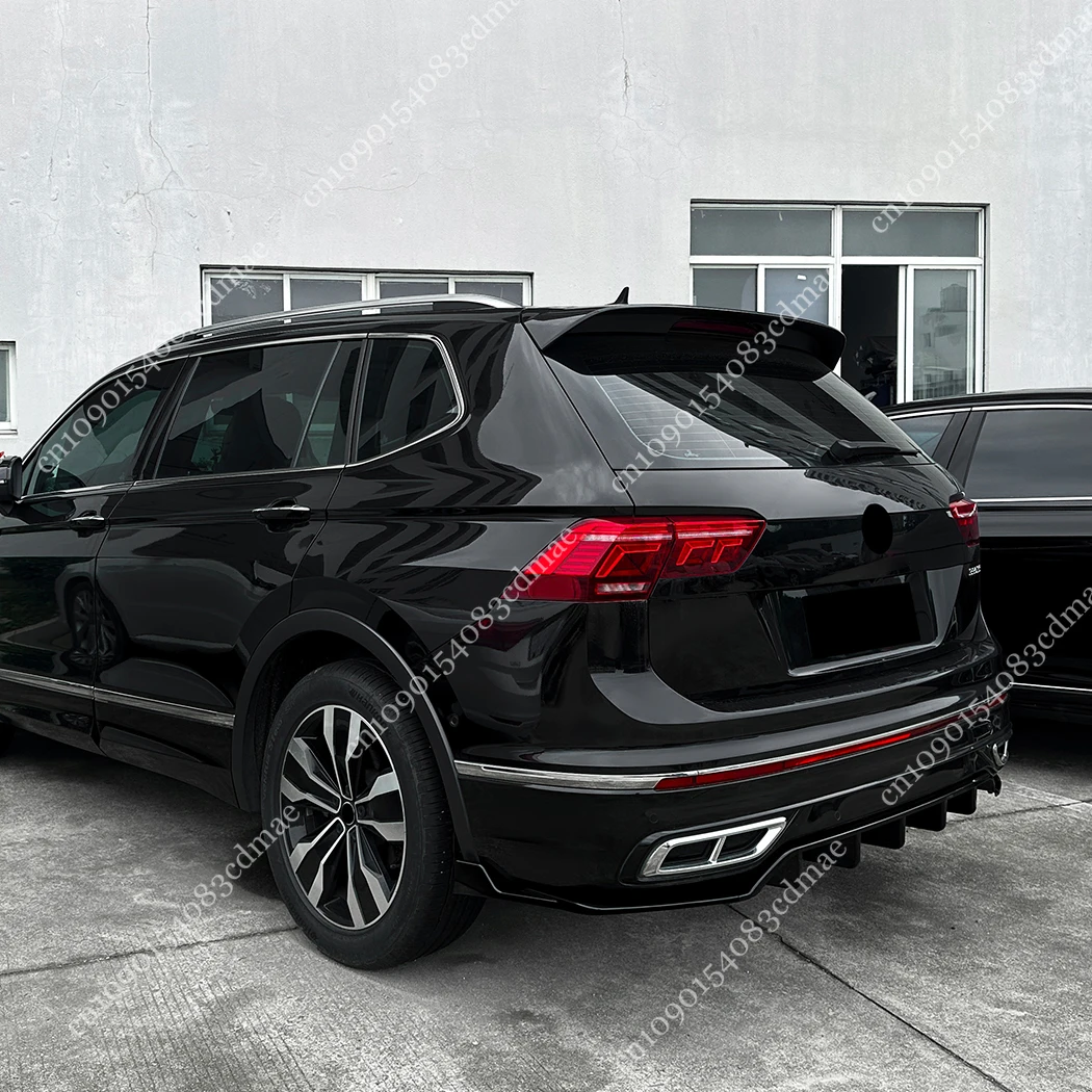 ماكستون نمط المصد الخلفي الناشر الشفاه المفسد لشركة فولكس فاجن تيجوان MK2 R-Line تجميل 2020-2023 النسخة الأوروبية الفاصل طقم الجسم