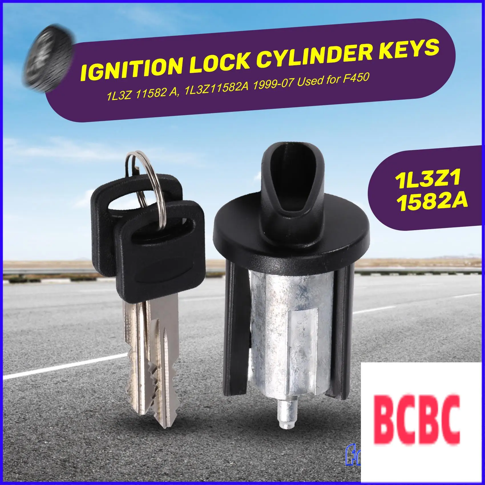 BB-Bezel قفل الإشعال اسطوانة مع مفاتيح لشاحنة فورد ميركوري لينكولن بيك اب 1L3Z 1L3Z