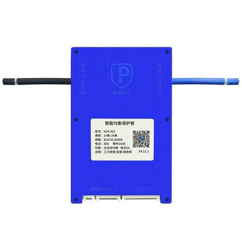 DP BMS 0.6A 1A BALANCE CURRENT BMS 80A 100A 130A  48V 60V 72V Li-Ion LTO 18650 Battery Lifepo4 Battery Storage Bluetooth Bms