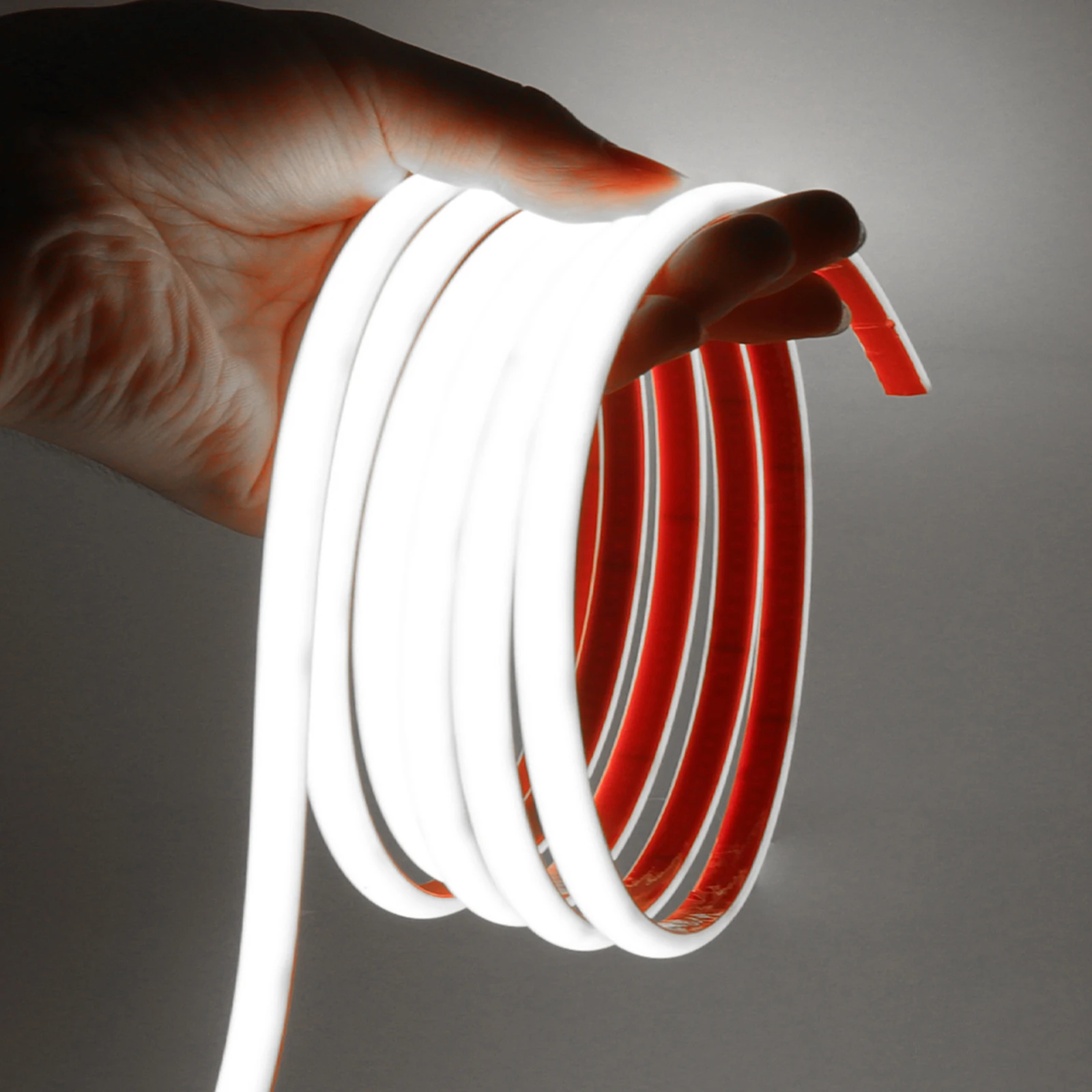 IP68 Waterproof COB Neon Strip Yellow/Pink/Red/White/Blue/Green Outdoor Garden Decor Flexible Ribbon LED Light 12V 24V