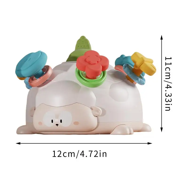 Bebê mordedor brinquedos em forma de ovelha calmante dentição brinquedo atividade educacional fácil agarrar chocalho para meninos meninas aprendendo viagem em casa