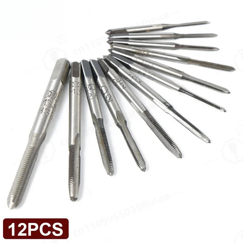 12pcs/lot Hand tap thread wire tapping threading Taps attack M1 M1.2 M1.4 M1.6 M1.7 M1.8 M2 M2.2 M2.5 M2.6 M3.0 M3.5 free shipp
