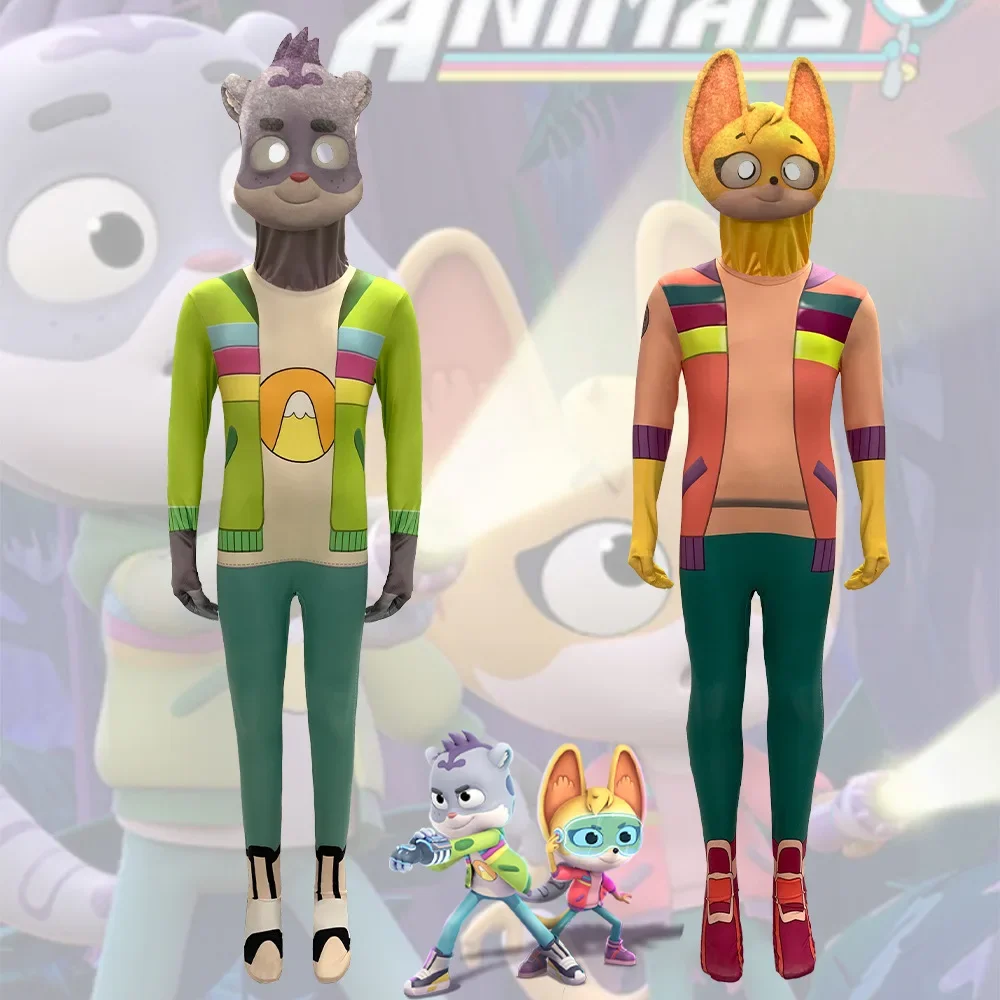 Cosplay Halloween Cos Jumpsuit Kit Casey Sam Snow Sam Casey Animal Detectives