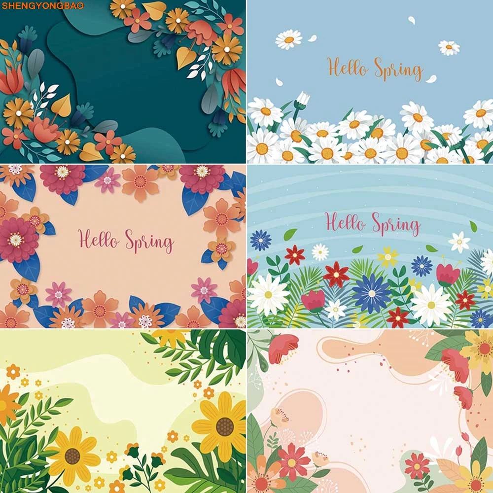 

Fairy Spring Background Photography Forest Garden Flower Cherry Sakura Backdrop Party Home Decorations Studio Photocall