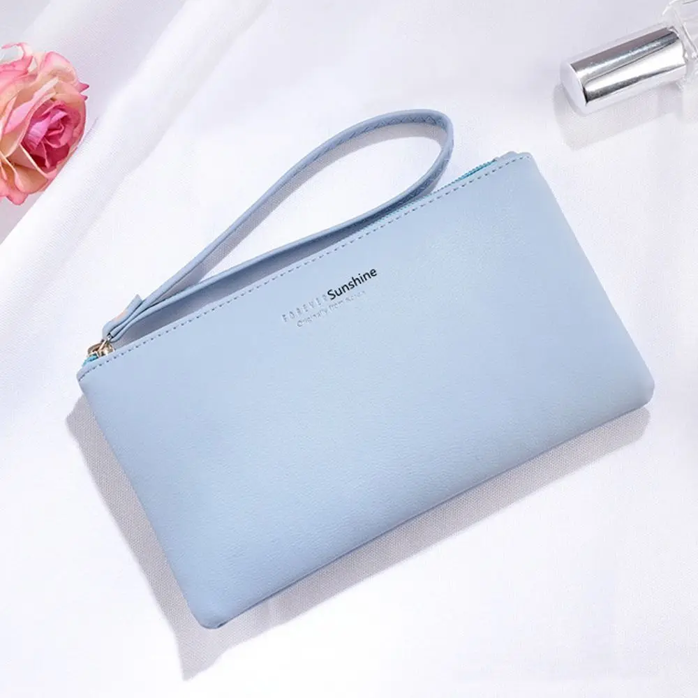 Vintage Casual Large Capacity Letter PU Leather ID Card Holder New Handbag Women Purse Wallets Coin Purse Korean Card Holder