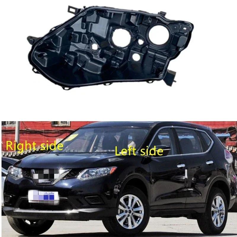 For Nissan X-Trail 2014 2015 2016 Headlamp Base Headlight Rear Shell Replace Headlight House Black rear shell