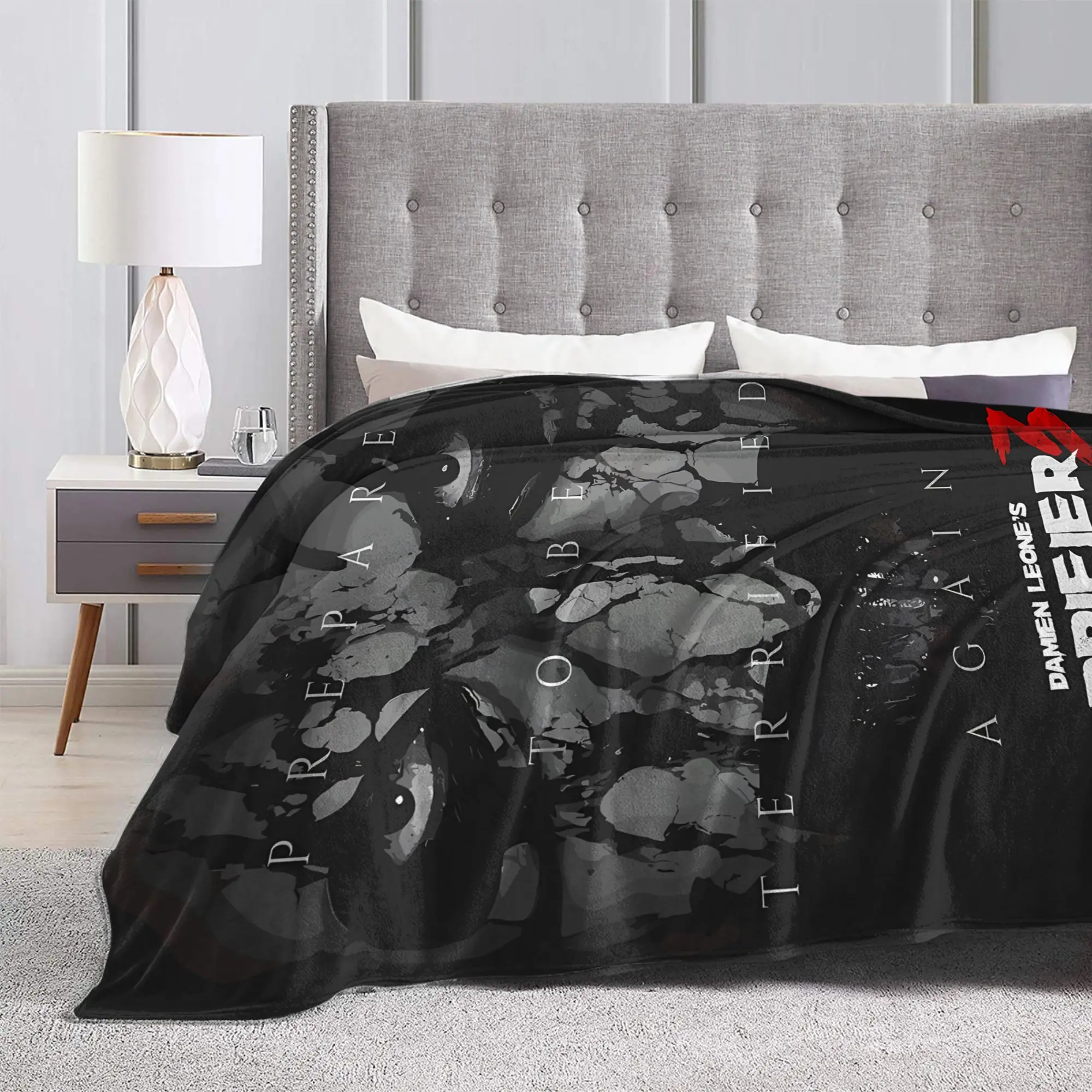 Terrifier Movie Blanket  Super Soft Novelty Plush Bedding Throws For Students Living Room Flannel Bedspread Bed Cover