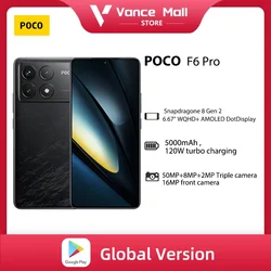 POCO F6 Pro 5G Snapdragon versión Global®Pantalla DotDisplay AMOLED de 8 generación 2, 6,67 