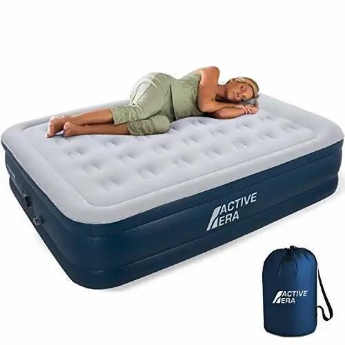 

MattressesPremium queen inflatable air mattress with built in pump for comfort and quick setup ideal for guests camping or