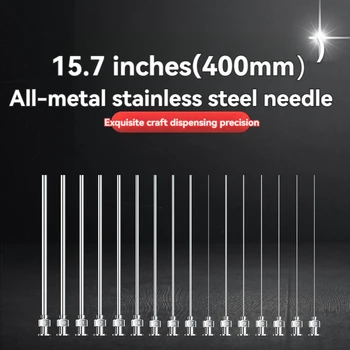 15.7-Inch Roestvrijstalen Injectiespuit Spuit Naalddoseerapparaat Spuit 400Mm Verlengde Doseernaaldbuis Laboratoriumnaald