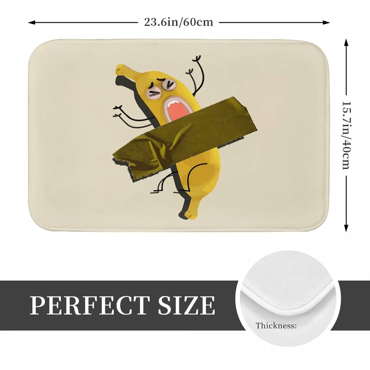 Banana Joe Masterpiece The Amazing World Of Gumball Anti-slip Doormat Washable Carpet Rug for Kitchen Entrance Home Balcony